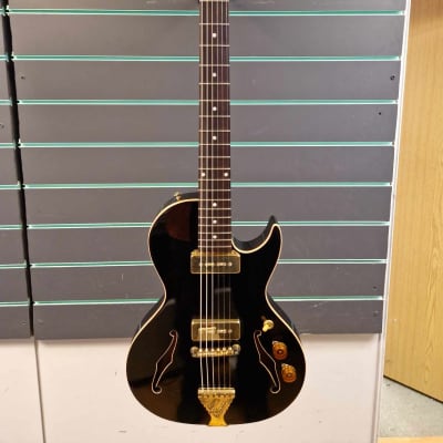 B&G Private Build Little Sister Black Widow 2016 Semi Hollow Electric Guitar image 2