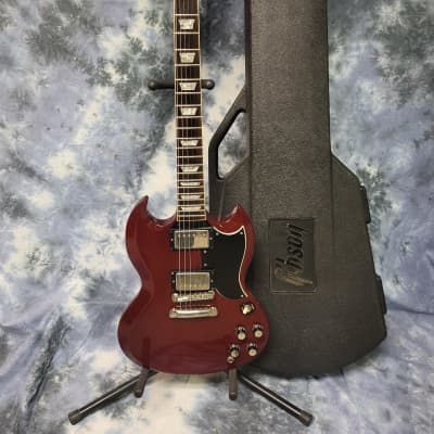 Video Demo Vintage 1986 Gibson 62' Reissue SG Standard Heritage Cherry Mahogany Pro Setup Gibson Chainsaw Hard Shell Case image 1