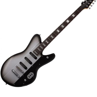 Schecter Robert Smith UltraCure VI Electric Guitar Silver Burst Pearl for sale