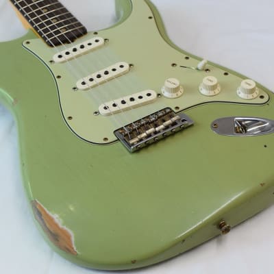 Fender Stratocaster 60 Relic FA-Sweet Pea Green image 11