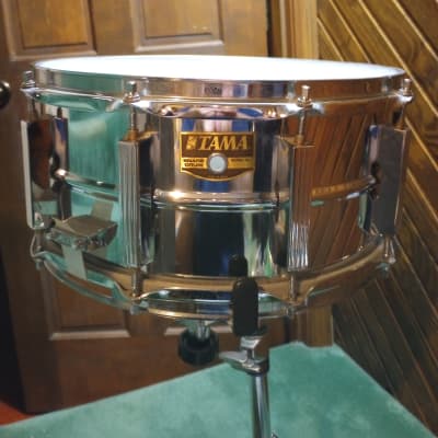 Tama PM-206 MIJ  6.5"x14" Steel Snare Drum 1980's - Chrome image 1
