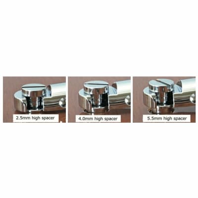 NEW (2) Tailpiece Lock System Metric FIXER for Guitar Stop Studs Import - GOLD image 2