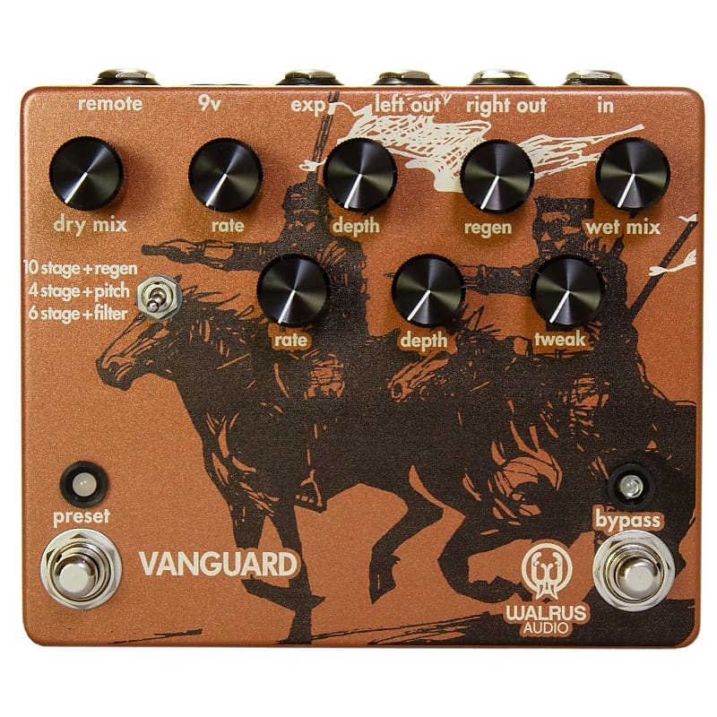 Walrus Audio Vanguard Dual Phase Guitar Effect Pedal - Brand New image 1