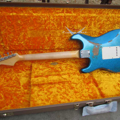 Fender Stratocaster 2017 Custom Shop 60's Journeyman Relic Blue Sparkle Closet NOS image 6