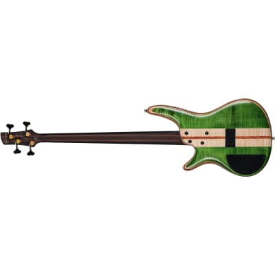Ibanez SR4FMDX Premium 4-String Bass w/ Nordstrand Pickups - Emerald Green image 6