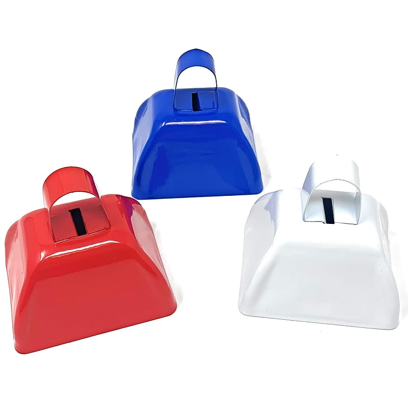 36 Pcs Metal Cowbell Noisemakers With Handles, Cow Bells Noise Makers For  Sporting Events 3 Inch, Bulk Cheering Cowbell With Handle For Football  Games Homecoming (White)