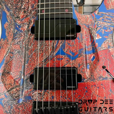 Aristides 070 7-String Electric Guitar w/ Bag-Spiderman Shattered image 7