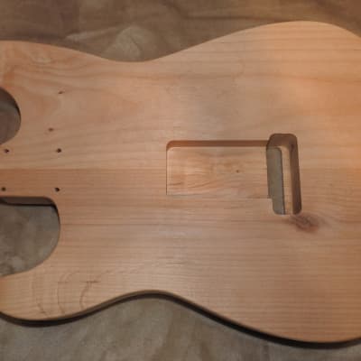 Unfinished Stratocaster Body Book Matched Figured Flame Maple Top 2 Piece Alder Back Chambered, Standard Tele Pickup Routes Arm Contour 3lbs 8.7oz! image 13