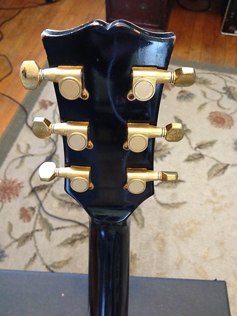 Buroze Les Paul Custom 1970's Black & Gold Burny Greco Ibanez