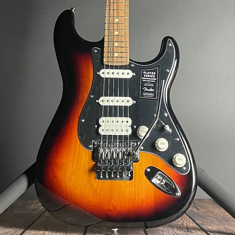 Fender Player Stratocaster w/Floyd Rose, Pau Ferro Fingerboard- 3-Color Sunburst (MX22077322) image 1