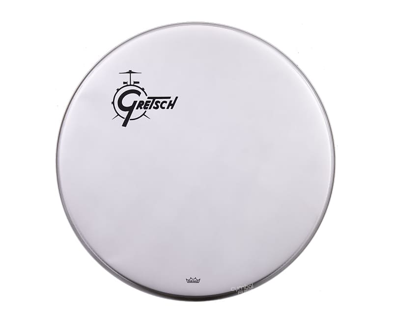 Gretsch Logo Coated 24'' Bass Drum Head Reverb
