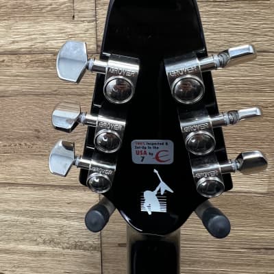 Epiphone Kirk Hammett 1979 Flying V guitar  2023 - Ebony Gloss 7lbs 4oz. w/ hard case. New! image 16