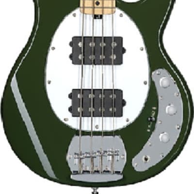 Sterling StingRay RAY4HH 4-String Bass Guitar, Olive image 2