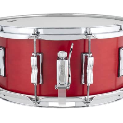 Ludwig *Pre-Order* NeuSonic 6.5x14" Satin Red Kit Snare Drum | Made in the USA | Special Order | Authorized Dealer image 2