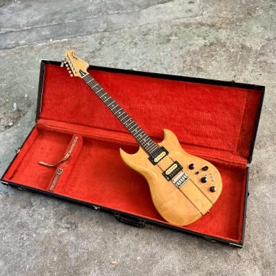 Aria Pro II Tri-sound TS-500 electric guitar c 1980 - Natural original vintage MIJ Japan OX image 1