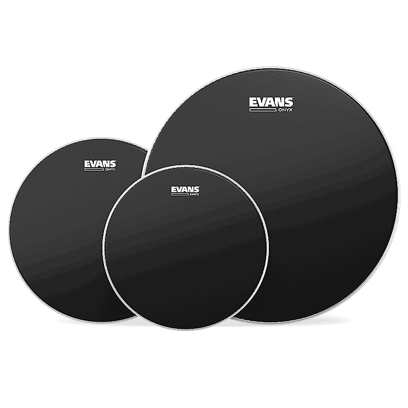 Evans ETP-ONX2-R Onyx 2-Ply Rock Coated (10/12/16") Tom Drum Head Pack image 1