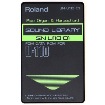 Roland SN-U110-01 Pipe Organ & Harpsichord Sound Library PCM Data Rom Card For U-110