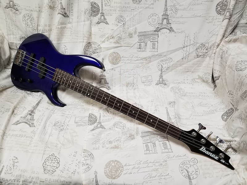 Ibanez EXB 404 1995 Purple Upgraded EMG's Very Light & Playable