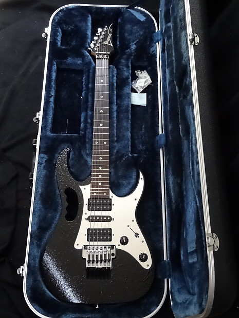 初売り 福袋 Ibanez JEM 7 DBK Black Industrial Finish with Mirror Guard ギター