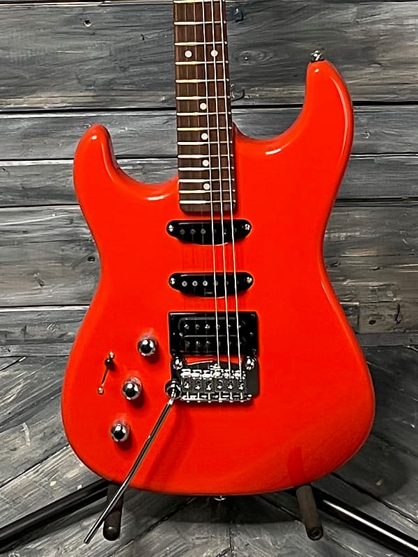 G&L Left Handed Legacy HSS RMC Electric Guitar- Fullerton Red image 1