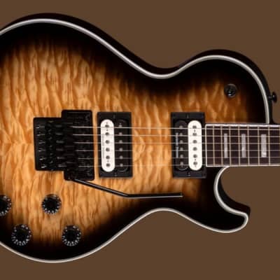 Dean Dean Thoroughbred Select Floyd Quilted Maple,Natural Black Burst, B-Stock image 8