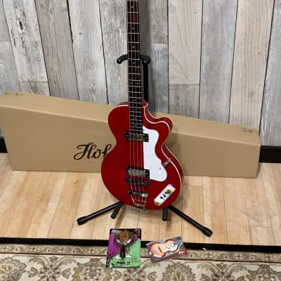 New Hofner Club Bass Ignition Pro Series Metallic Red , Such a Cool Bass, Support Indie Music Shops image 18