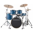 Ludwig LCEE20023 Element Evolution 20" 5-Piece Drum Set with Zildjian ZBT Cymbals, Blue Sparkle