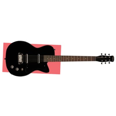 Silvertone 1303/U2 Guitar, Rosewood Fretboard, Lipstick Single Coils, Black image 1