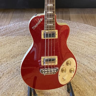 Italia Maranello 4 string bass 2017 - Red Sparkle for sale