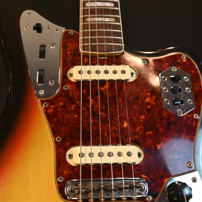 1966 - 1968 Fender Jaguar Sunburst Original Finish & OHSC (VIDEO) Exc Condition image 5