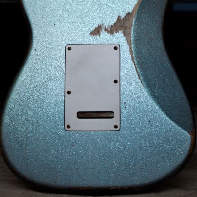Fender Stratocaster Custom Blue  Sparkle Custom Nitro Relic image 9