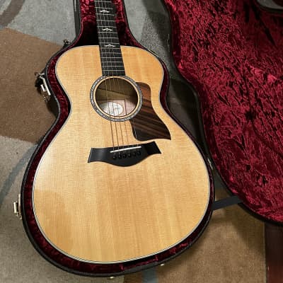 2018 Taylor 612 612e 14-fret Grand Concert Natural Brown Sugar Stained Flamed ES2 OHSC image 1