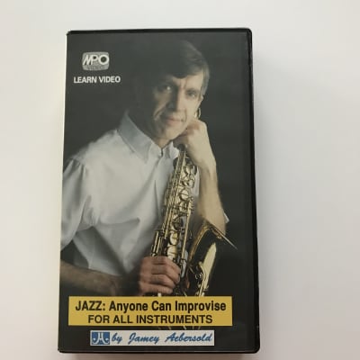 Aebersold Jazz: Anyone Can Improvise For All Instruments by Jamey Aebersold VHS   with case image 1