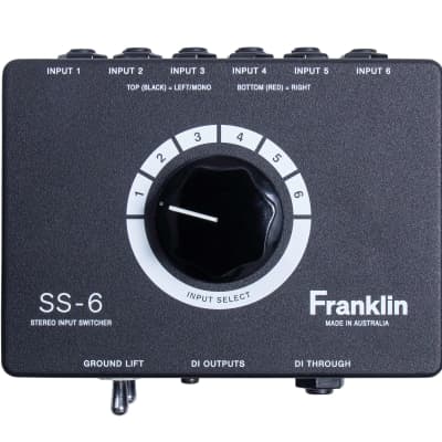 配信機器・PA機器・レコーディング機器 Franklin Audio SS-6 Franklin Audio SS-6 MKII - Stereo Input Switcher | Turra Music