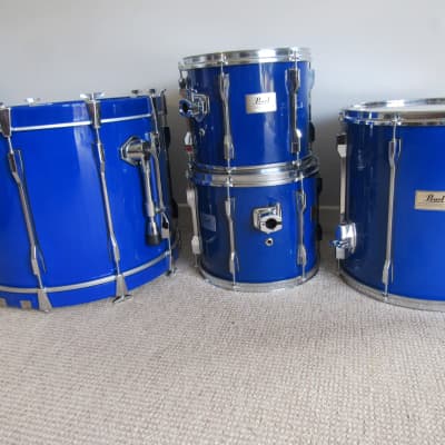 Pearl Session Elite Drum Kit Blue Lacquer 22/12/13/16 image 19