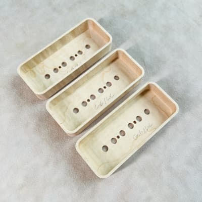 Guilford Flame Maple P-90 Pickup Covers Set of 3 - Fits Gibson & Lollar image 5
