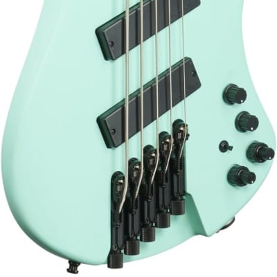 Ibanez EHB1005MS Bass Guitar (with Gig Bag), Matte Sea Foam Green image 4