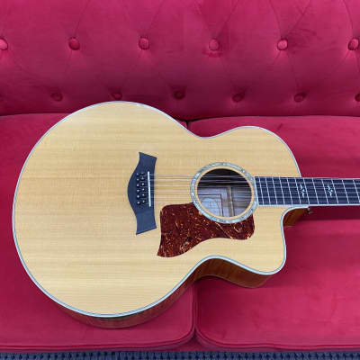Taylor 655ce 12-String Acoustic Guitar 2003 Natural with Case With Repaired Cracks In Top. image 2