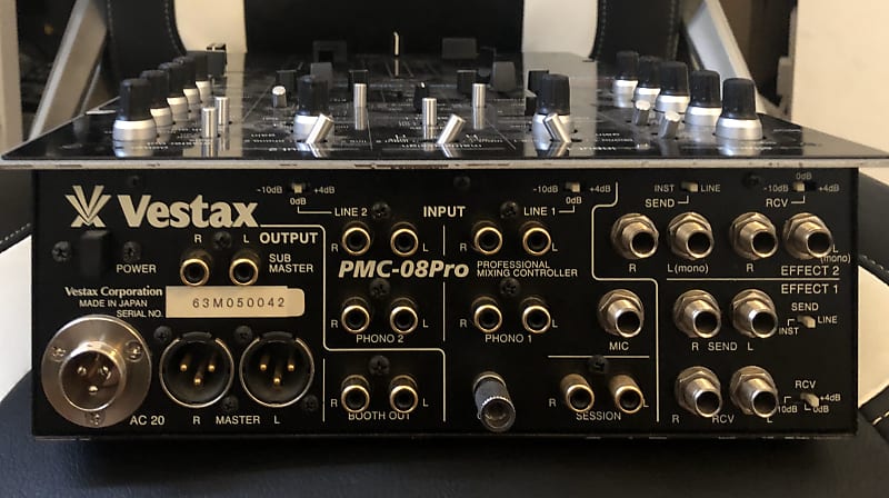 Vestax PMC-08 Pro 美品 ベスタクス　DJミキサー　希少　レア 中古品】Vestax/DJミキサー/PMC-08Pro WH -DJ機材アナログ