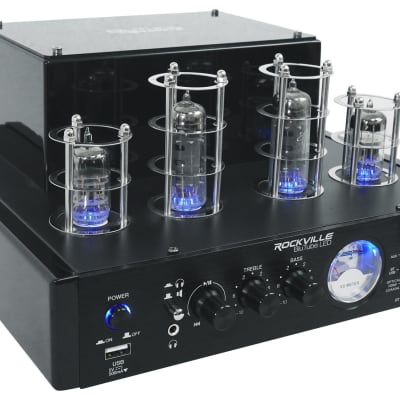 Rockville BluTube LED Tube Amplifier/Home Theater Bluetooth Stereo+Speakers+Sub image 4