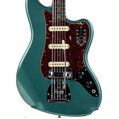 Fender Custom Shop B2 Bass VI Journeyman Aged Sherwood Green Metallic image 1