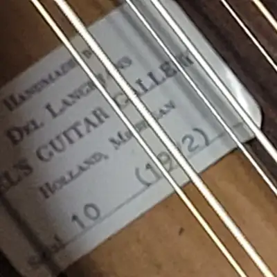Del Langejans 12-String Guitar Brazilian Rosewood Back & Sides Serial# 10 1972 Natural image 25