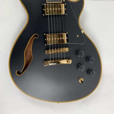 ESP LTD Xtone PS-1000 Vintage Black Semi-Hollow Electric Guitar B-Stock image 6