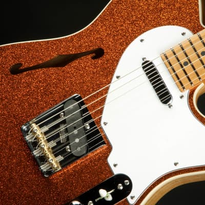 Suhr Eddie's Guitars Exclusive Custom Classic T Roasted - Orange  Sparkle image 16