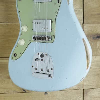 Fender Custom Shop Dealer Select CuNiFe Wide Range Jazzmaster Relic Sonic Blue Left Handed R127430 image 3