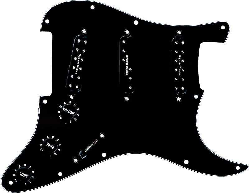 Seymour Duncan Pickgrd Assy.Everything Axe.Blk image 1