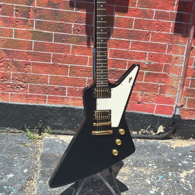 Gibson Explorer '58 Reissue  1981 - the very 1st Korina Reissue series in factory Black simply as ra image 2
