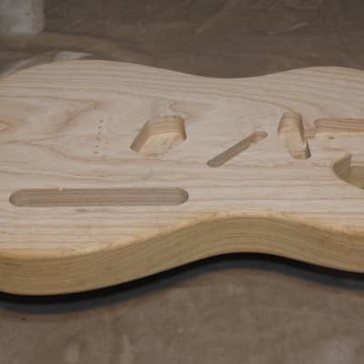 Unfinished 2 Piece Swamp Ash Telecaster body Standard Routes 4lbs 6.4oz Light! image 8