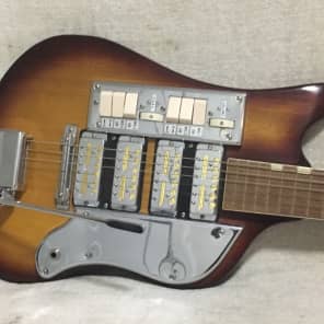 Teisco SS4L / MP405 1960's Honey Burst 4 Goldfoil Pickups + OHSC