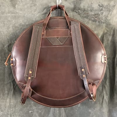 Tackle 24" Brown Leather Cymbal Bag image 2